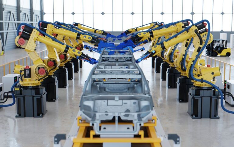 Lot in automotive industry